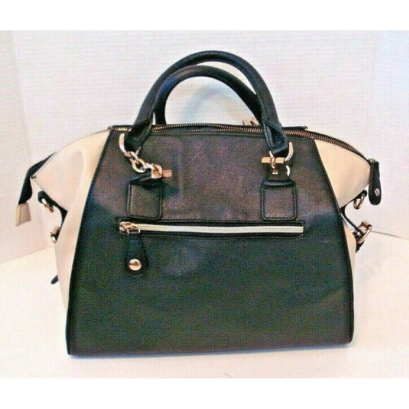 Marc New York Purse Large Satchel Leather Handbag Gold Hardware - Picture 10 of 10